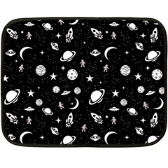 Space Pattern Fleece Blanket (mini) by ValentinaDesign