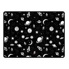 Space Pattern Fleece Blanket (small) by ValentinaDesign