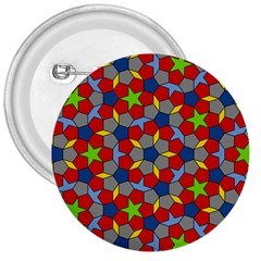 Penrose Tiling 3  Buttons by Nexatart