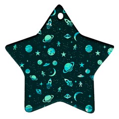 Space Pattern Star Ornament (two Sides)