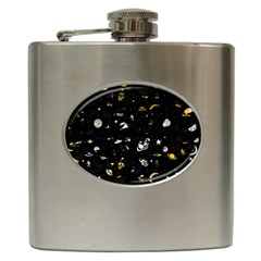 Space Pattern Hip Flask (6 Oz) by ValentinaDesign