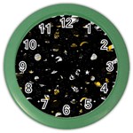 Space pattern Color Wall Clocks Front