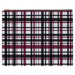 Plaid pattern Cosmetic Bag (XXXL)  Front