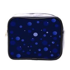 Decorative Dots Pattern Mini Toiletries Bags by ValentinaDesign