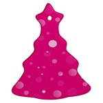 Decorative dots pattern Christmas Tree Ornament (Two Sides) Back