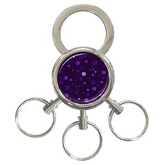 Decorative Dots Pattern 3-ring Key Chains by ValentinaDesign