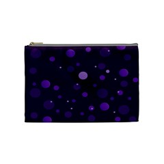 Decorative Dots Pattern Cosmetic Bag (medium)  by ValentinaDesign