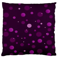 Decorative Dots Pattern Large Flano Cushion Case (two Sides) by ValentinaDesign