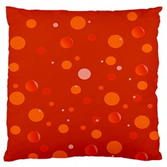 Decorative Dots Pattern Large Flano Cushion Case (two Sides) by ValentinaDesign