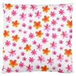 Watercolor Summer Flowers Pattern Large Cushion Case (One Side) Front