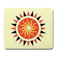 Yin Yang Sunshine Large Mousepads by linceazul