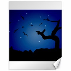 Nightscape Landscape Illustration Canvas 18  X 24   by dflcprints