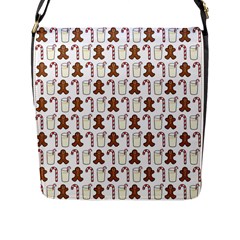 Christmas Trio Pattern Flap Messenger Bag (l)  by Nexatart