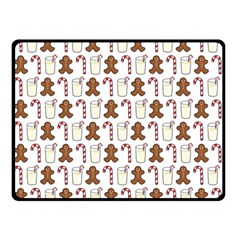 Christmas Trio Pattern Double Sided Fleece Blanket (small)  by Nexatart