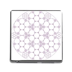 Density Multi Dimensional Gravity Analogy Fractal Circles Memory Card Reader (square) by Nexatart