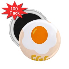 Egg Eating Chicken Omelette Food 2 25  Magnets (100 Pack)  by Nexatart