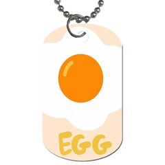 Egg Eating Chicken Omelette Food Dog Tag (two Sides) by Nexatart