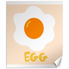 Egg Eating Chicken Omelette Food Canvas 8  X 10 