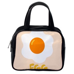 Egg Eating Chicken Omelette Food Classic Handbags (one Side) by Nexatart