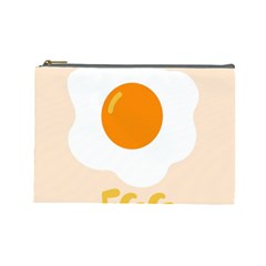 Egg Eating Chicken Omelette Food Cosmetic Bag (large)  by Nexatart
