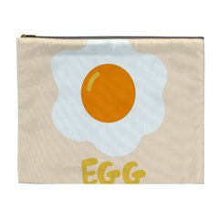 Egg Eating Chicken Omelette Food Cosmetic Bag (xl) by Nexatart