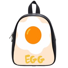 Egg Eating Chicken Omelette Food School Bags (small)  by Nexatart