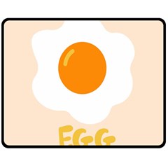 Egg Eating Chicken Omelette Food Double Sided Fleece Blanket (medium) 