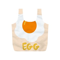 Egg Eating Chicken Omelette Food Full Print Recycle Bags (s) 