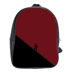 Walking Stairs Steps Person Step School Bags(Large) 