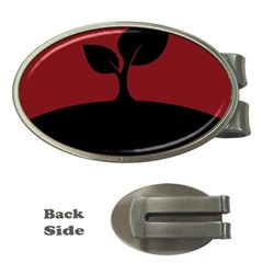 Plant Last Plant Red Nature Last Money Clips (oval) 