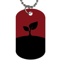 Plant Last Plant Red Nature Last Dog Tag (one Side) by Nexatart