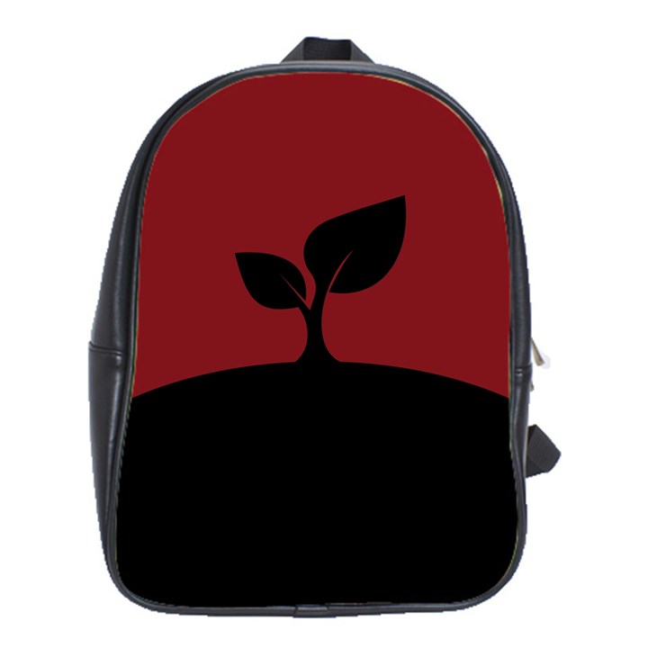 Plant Last Plant Red Nature Last School Bags(Large) 