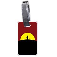 Samurai Warrior Japanese Sword Luggage Tags (one Side)  by Nexatart