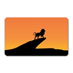 Lion Sunset Wildlife Animals King Magnet (Rectangular) Front