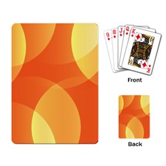 Abstract Orange Yellow Red Color Playing Card by Nexatart