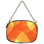 Abstract Orange Yellow Red Color Chain Purses (Two Sides)  Front