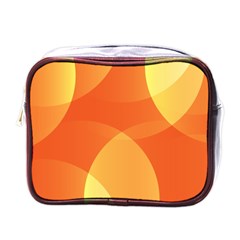 Abstract Orange Yellow Red Color Mini Toiletries Bags by Nexatart