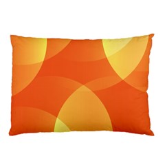 Abstract Orange Yellow Red Color Pillow Case (two Sides) by Nexatart