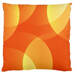 Abstract Orange Yellow Red Color Large Cushion Case (two Sides) by Nexatart