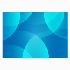 Abstract Blue Wallpaper Wave Large Glasses Cloth