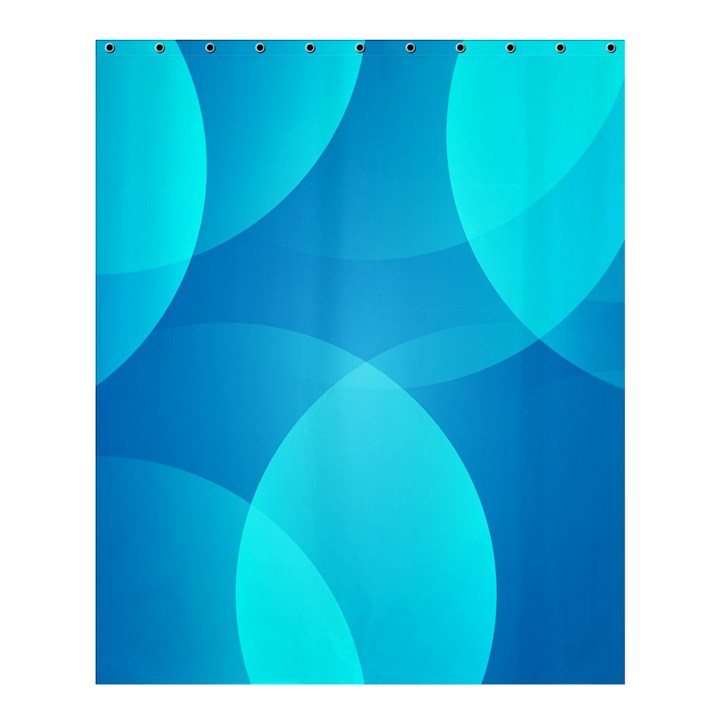 Abstract Blue Wallpaper Wave Shower Curtain 60  x 72  (Medium) 