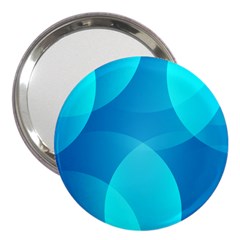 Abstract Blue Wallpaper Wave 3  Handbag Mirrors