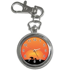 Elephant Baby Elephant Wildlife Key Chain Watches by Nexatart