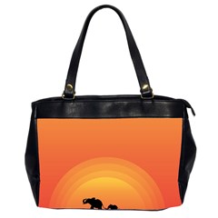 Elephant Baby Elephant Wildlife Office Handbags (2 Sides)  by Nexatart