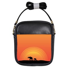 Elephant Baby Elephant Wildlife Girls Sling Bags