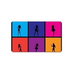 Girls Fashion Fashion Girl Young Magnet (name Card) by Nexatart