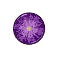 Purple Flower Floral Purple Flowers Hat Clip Ball Marker (10 Pack)