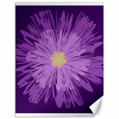 Purple Flower Floral Purple Flowers Canvas 12  X 16   by Nexatart