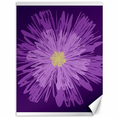 Purple Flower Floral Purple Flowers Canvas 36  X 48   by Nexatart