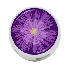 Purple Flower Floral Purple Flowers 4-port Usb Hub (one Side) by Nexatart